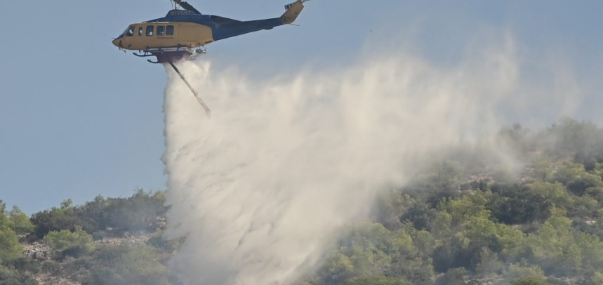 Πυρκαγιά στο Ακόντιο Βοιωτίας – Στη μάχη και εναέρια μέσα