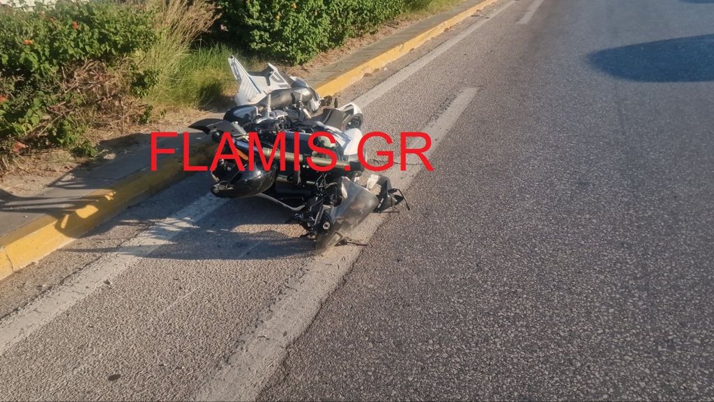Τροχαίο Σοκ στην Ακτή Δυμαίων – Οδηγός μηχανής καρφώθηκε σε σήμα της τροχαίας – Σε κρίσιμη κατάσταση ο οδηγός