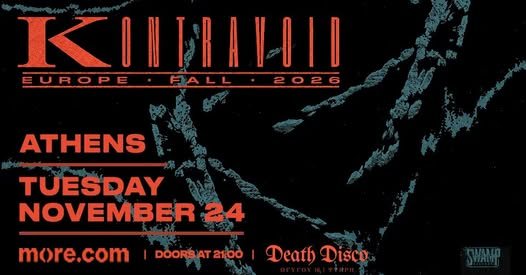 KONTRAVOID live | Death Disco Τρίτη 24 Νοεμβρίου 2026