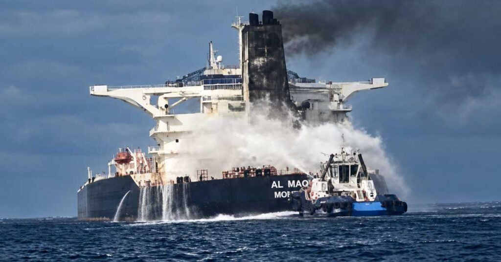Νύχτα κόλασης στο Ορμούζ: Έξι εμπορικά πλοία χτυπήθηκαν μέσα σε λίγες ώρες